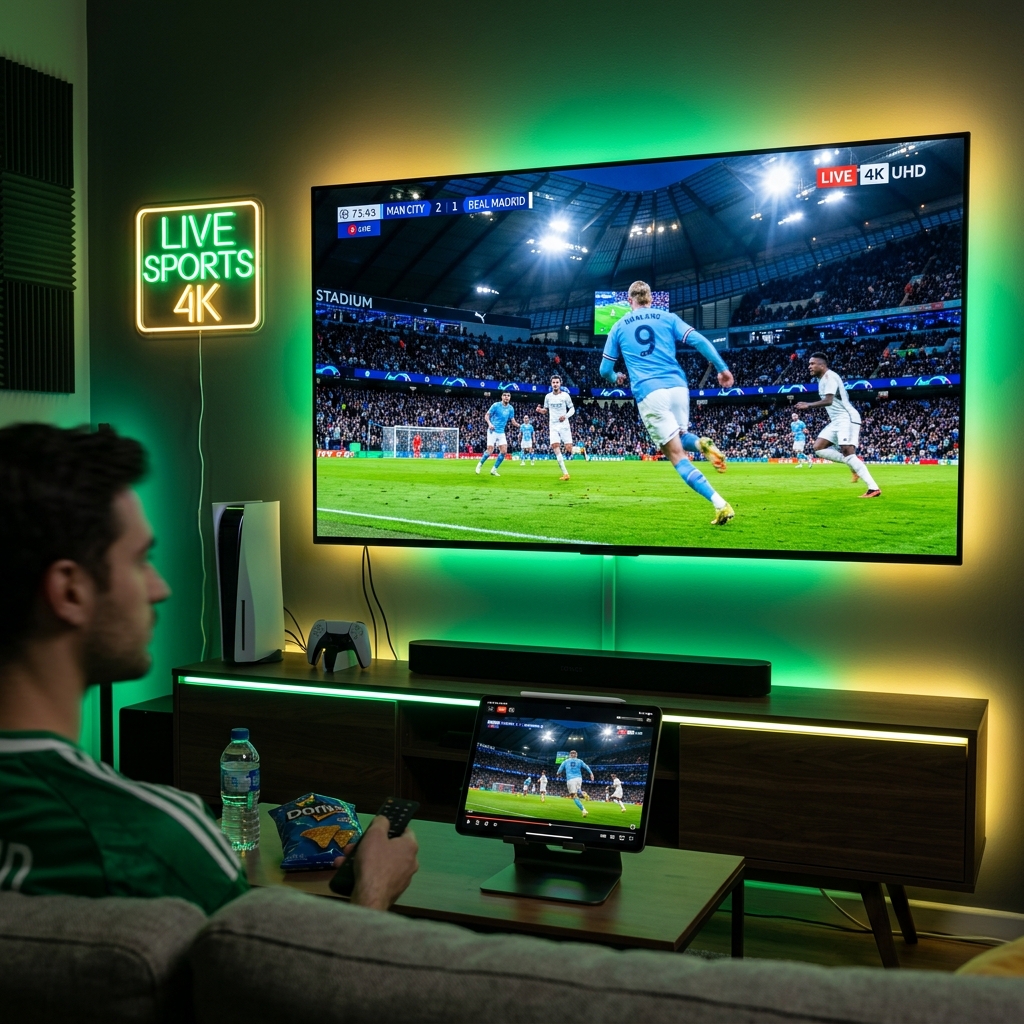 TV DUBAI live sports streaming stadium broadcast of football match